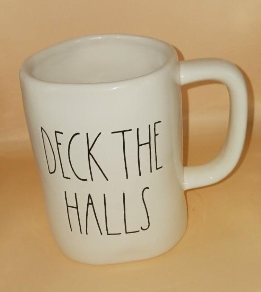 Rae Dunn Deck The Halls Mug By Megenta New