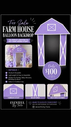 Farmhouse Backdrop for sale