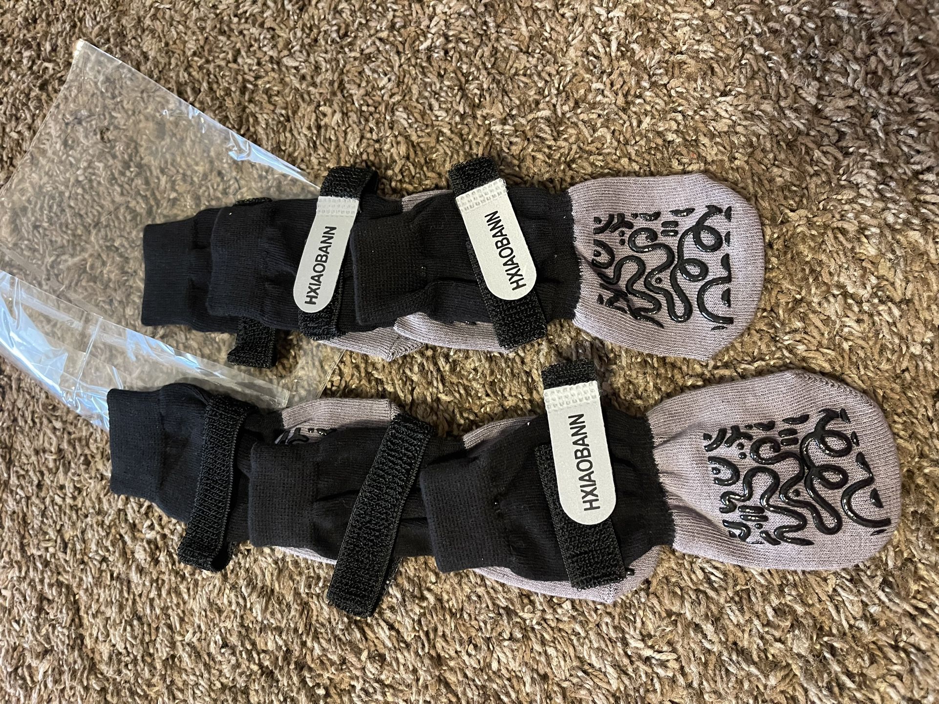 Gray Large Dog Socks(6pair)