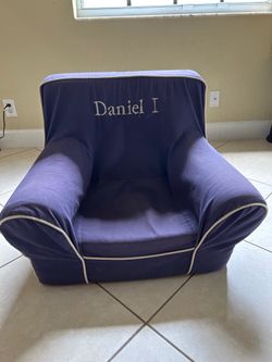 Personalized Embroidered Boy Chair