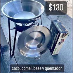 Cazo I Comal Ondo Nuevo En Especial I Con Vase Alta I Quemador Nuevo