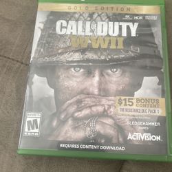 Xbox One Call Of Duty WWII (Excellent Condition)