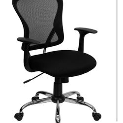 Flash Furniture Mid-Black Mesh Swivel Task Office Chair
