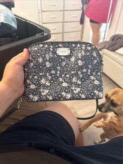 Michael Kors Floral Pouch and MK Logo Wallet