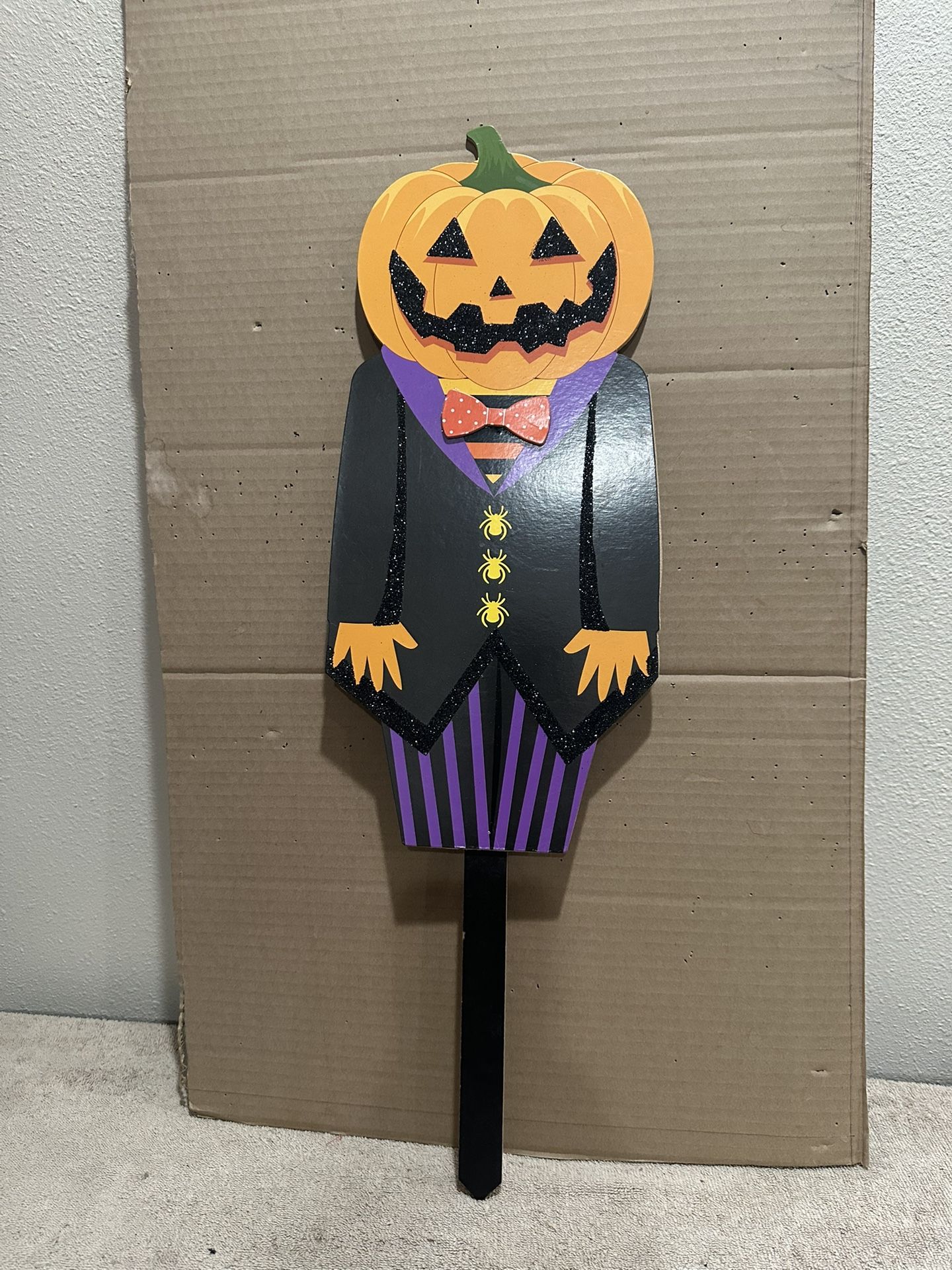 Halloween Pumpkin Yard Stake