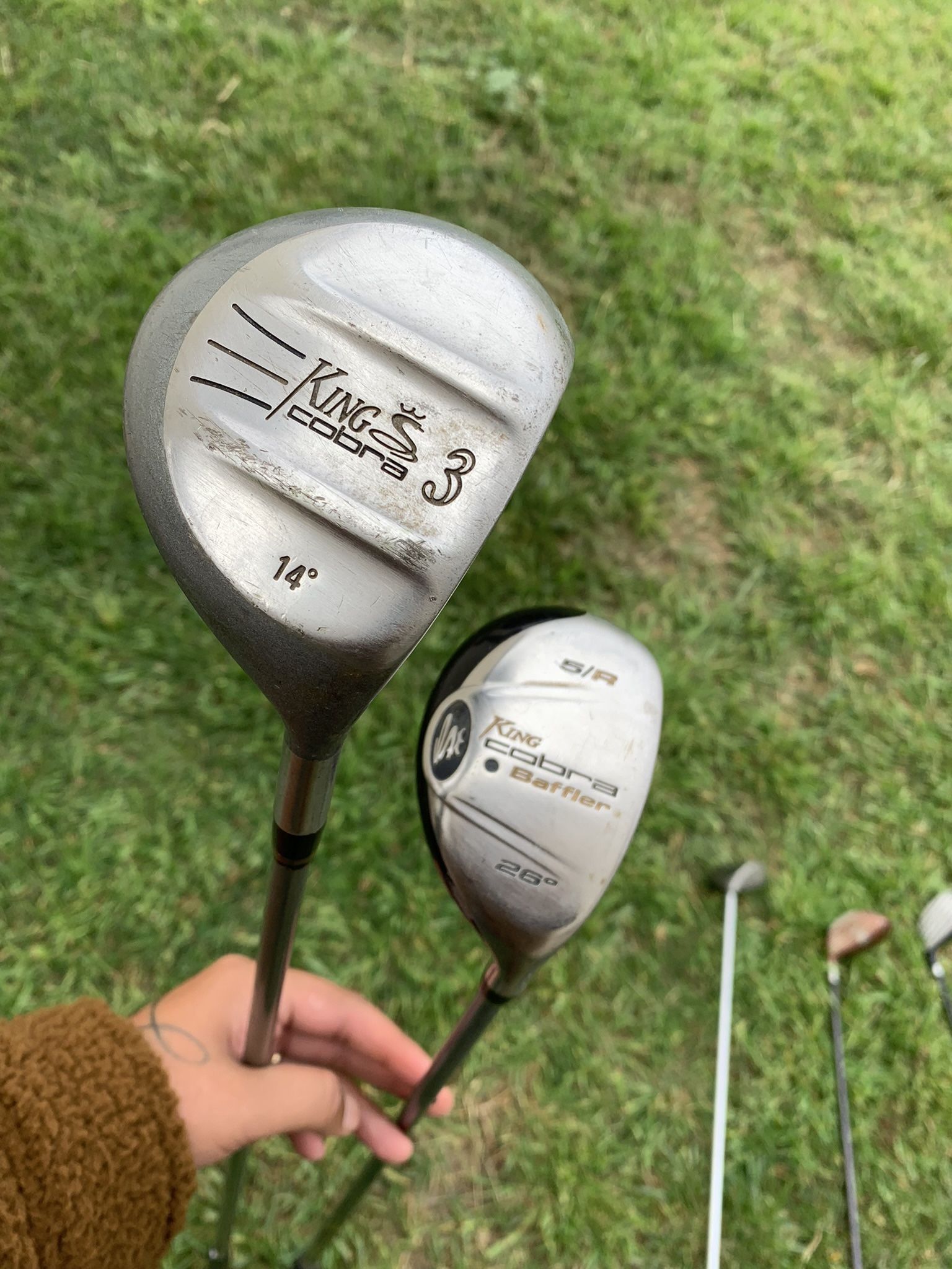 vintage king cobra 3 wood & a cobra BAFFLER 5 hybrid