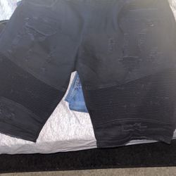Black Ripped Shorts