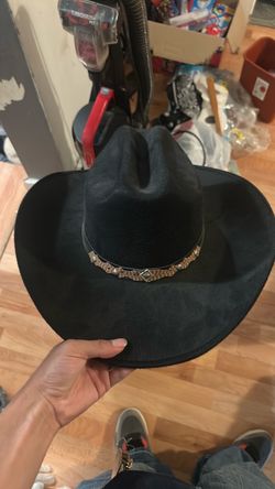 Black Cowboy Hat with Studded Band