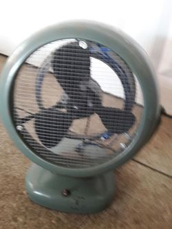 Vintage vernado fan rare heavy steel orig runs great