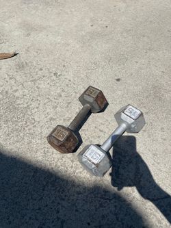 15 lb Hex Dumbbells Pair