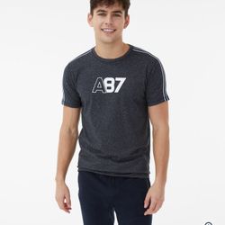 A87 Sleeve Stripe Stretch Graphic Tee Men's XS