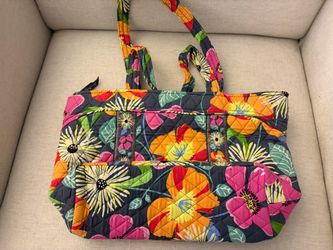 Vera Bradley Quilted Floral Tote Bag Jazzy Blooms