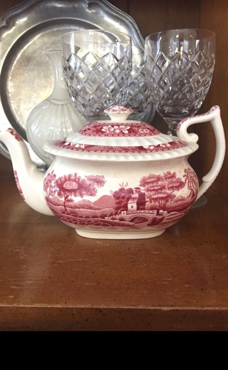 Teapot Spode Copeland Tower Pink Mini 1920’s