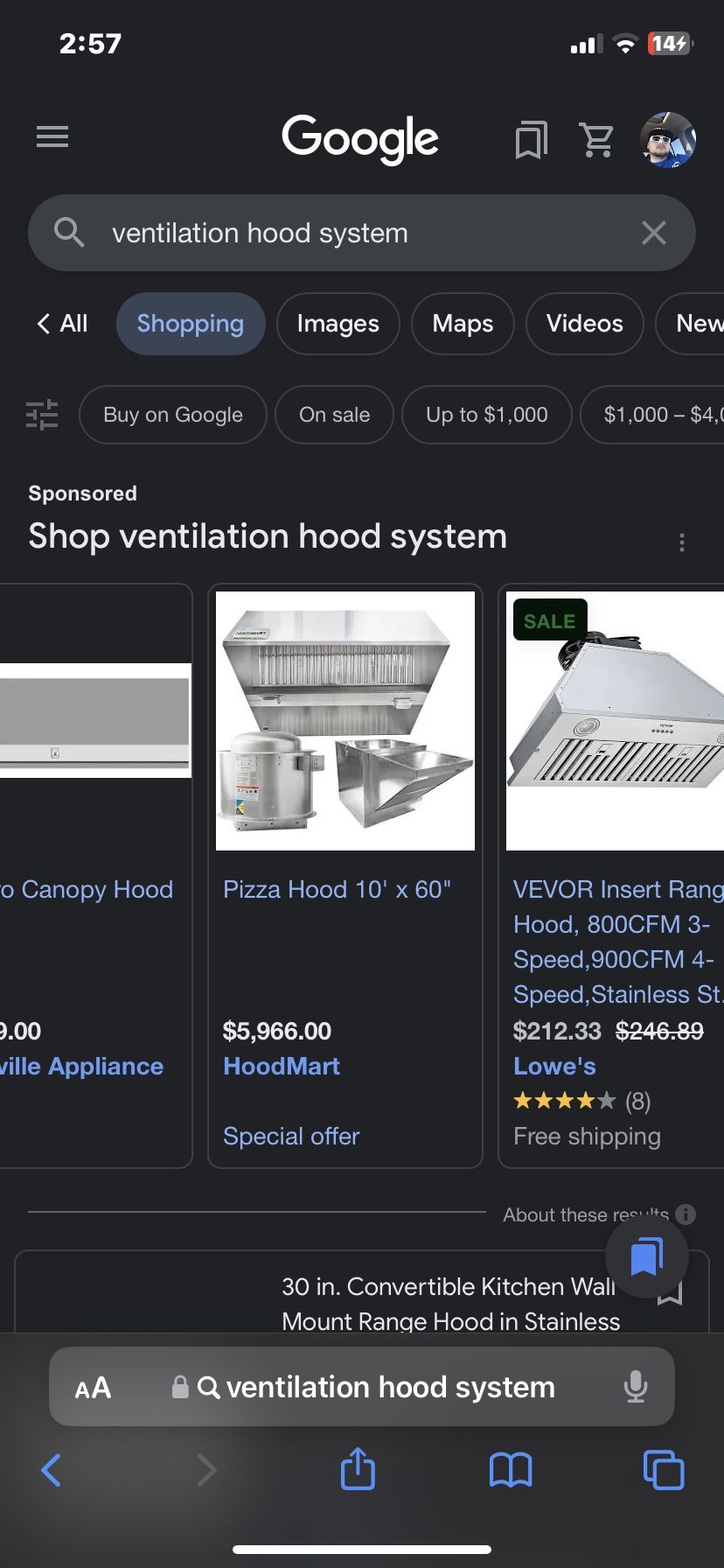 Vent Hood System For Restaurant 