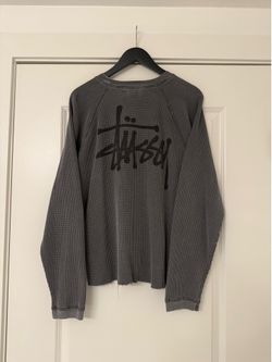 Stussy cropped thermal longsleeve shirt
