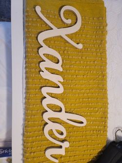 Wooden Name "Xander"