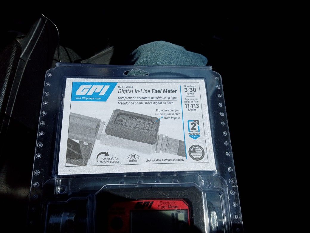 Digital In Line Fuel Meter