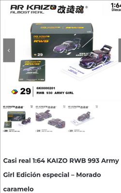 AR Kaizo Almost Real RWB 930 Army Girl 1:64 Diecast