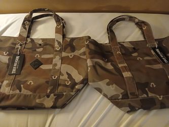 True Religion Camo Tote Bags – Set of 2