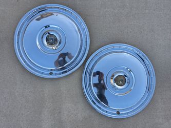 1955 & 1956 Ford T Bird Fairlane 15" Center Cap Hubcap Wheelcover Pair