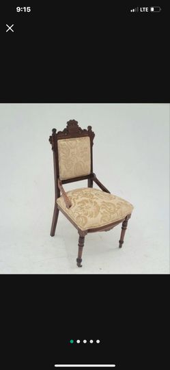 Antique Victorian Eastlake Walnut  Desk/Accent Chair