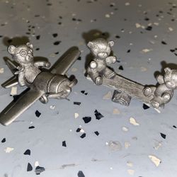 Pewter Bear Figurines