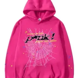 Pink sp5der hoodie