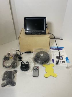Coolwoo Backup Rear View water proof Camera System 7" Monitor For RV Truck Bus