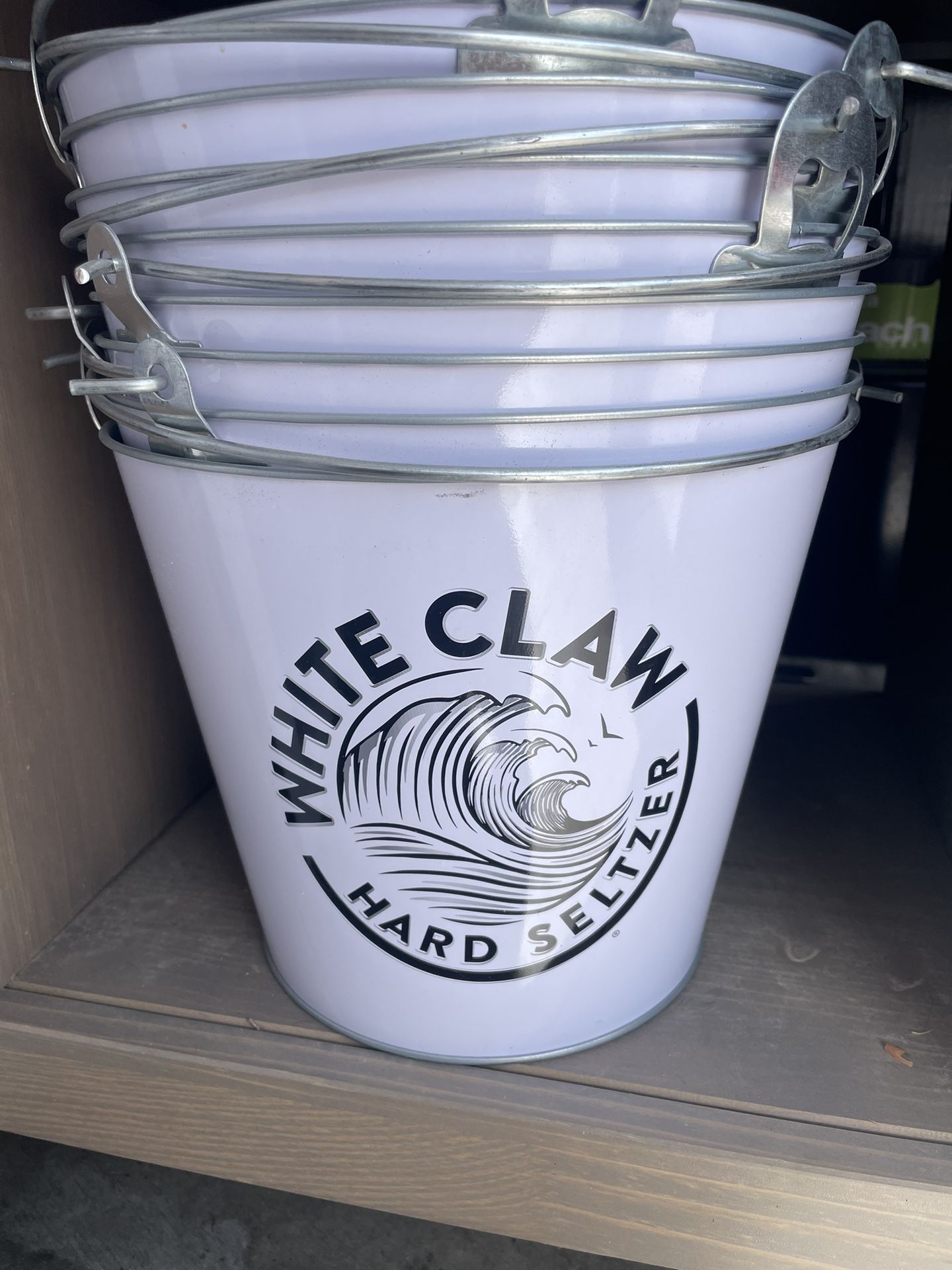White Claw Metal Bucket 