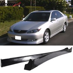 Fits 2002-2003 Toyota Camry 4Dr Sedan Vip Style Side Skirts Extentsion - (PU)