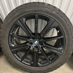 20 Inch BMW Rims And  Winter Snow Tires Black X5 X6 