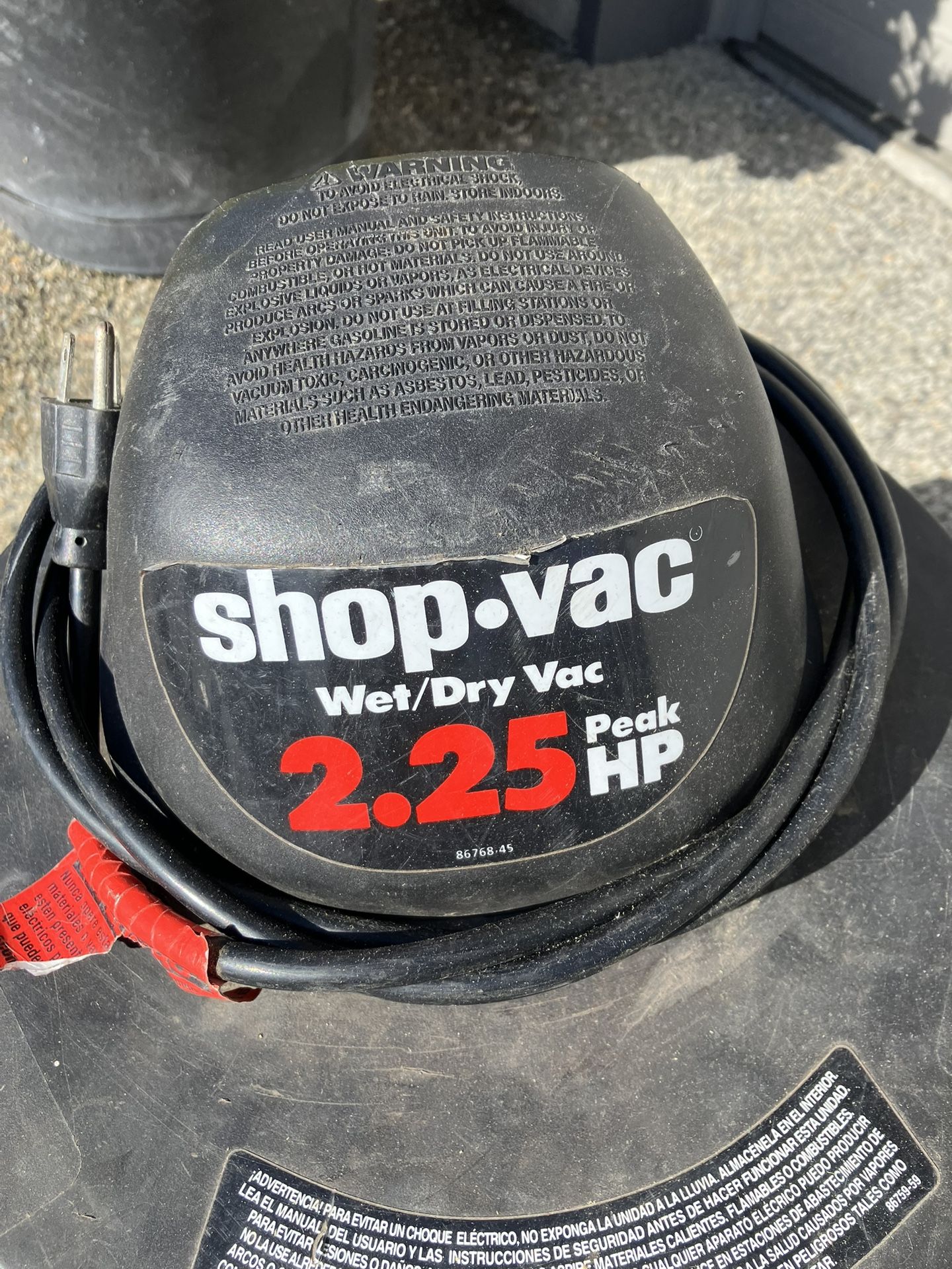 Craftsman 8 Shop Gallon Vacuum