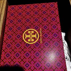 Tory Burch Miller Patent Sandals With Box & Branded Dust Bag