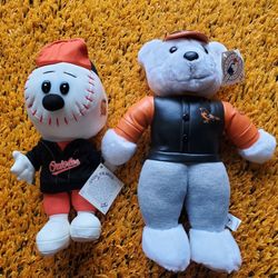 Vintage Baltimore Orioles Stuffed Animals 