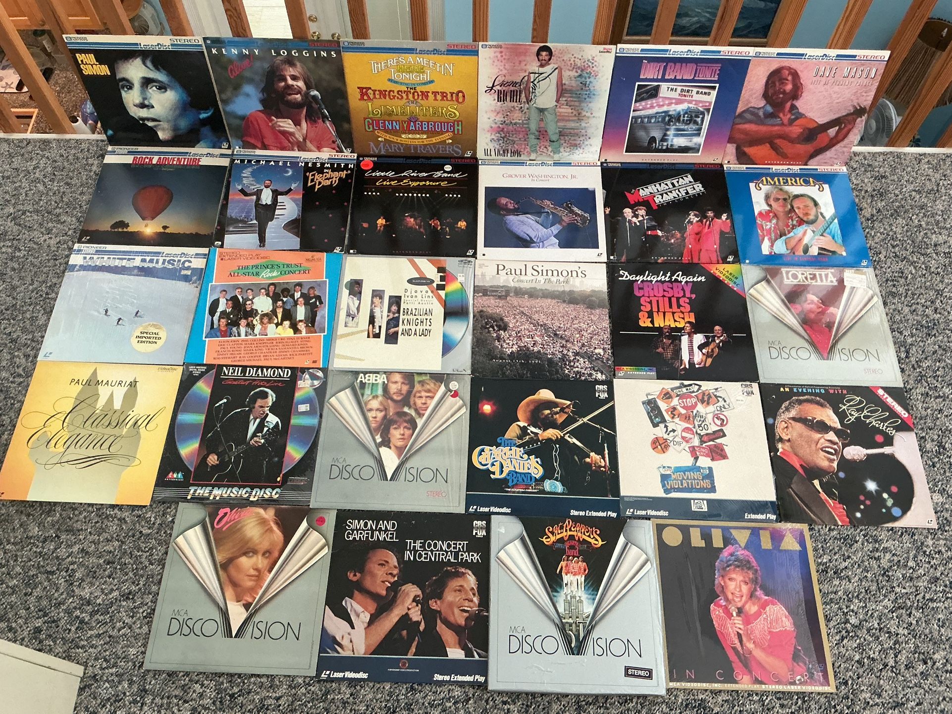 Lot Of 30 Pioneer Artist Laserdiscs 