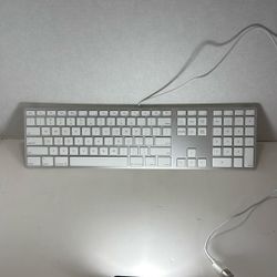 Genuine Apple Ultra-Slim USB Wired Keyboard w/Number Keypad for iMac Desktop, PC