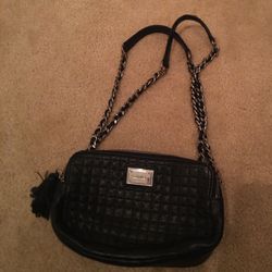 Calvin Klein black purse real leather