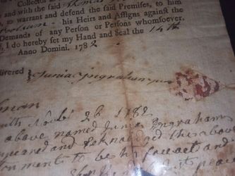 1782 new Hampshire land deed signed by Nichols Gilman