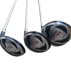 Youth Golf Clubs Right Hand Player 3 Woods, 2 Irons, Putter