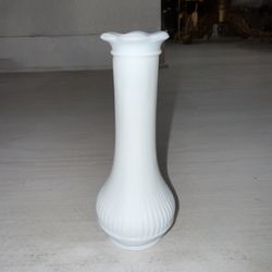 Vintage Randall Milk Glass 6” Vase (blue Flame Milk Glass)