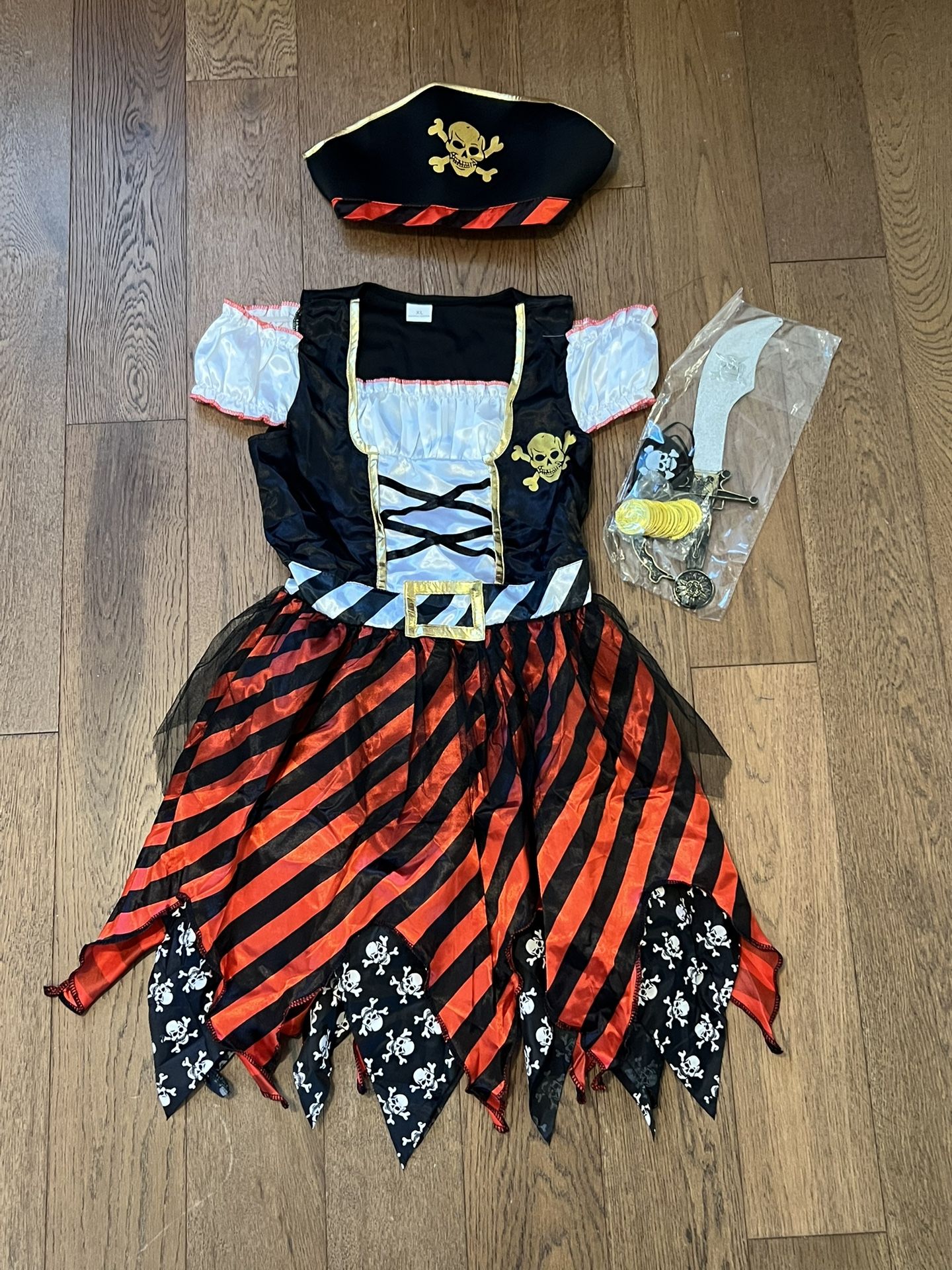 Halloween Costume Pirates Dress With Little Additions For 10-12yrs Old