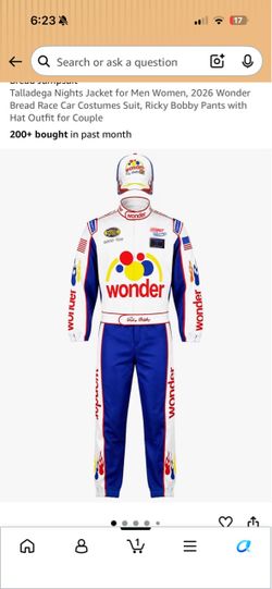 Wonder bread Ricky Bobby costume