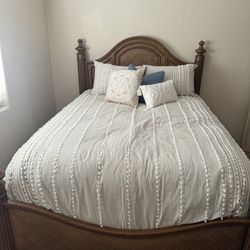 Queen Size Guest Bedroom Set, Mattress Included And Box Spring