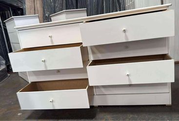8 Drawer white