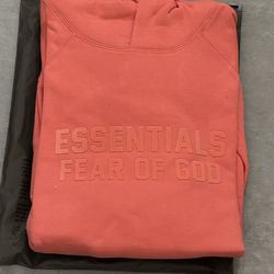 Essentials pink hoodie