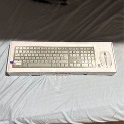 Cherry DW 9000 Slim Wireless Desktop Keyboard SET Silver 