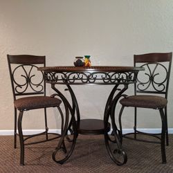 Ashley Furniture "Glambrey"" dark cherry dining room table  set