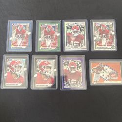  LOT: Treylon Burks Leaf Refractor Cards RC/Metal Draft 