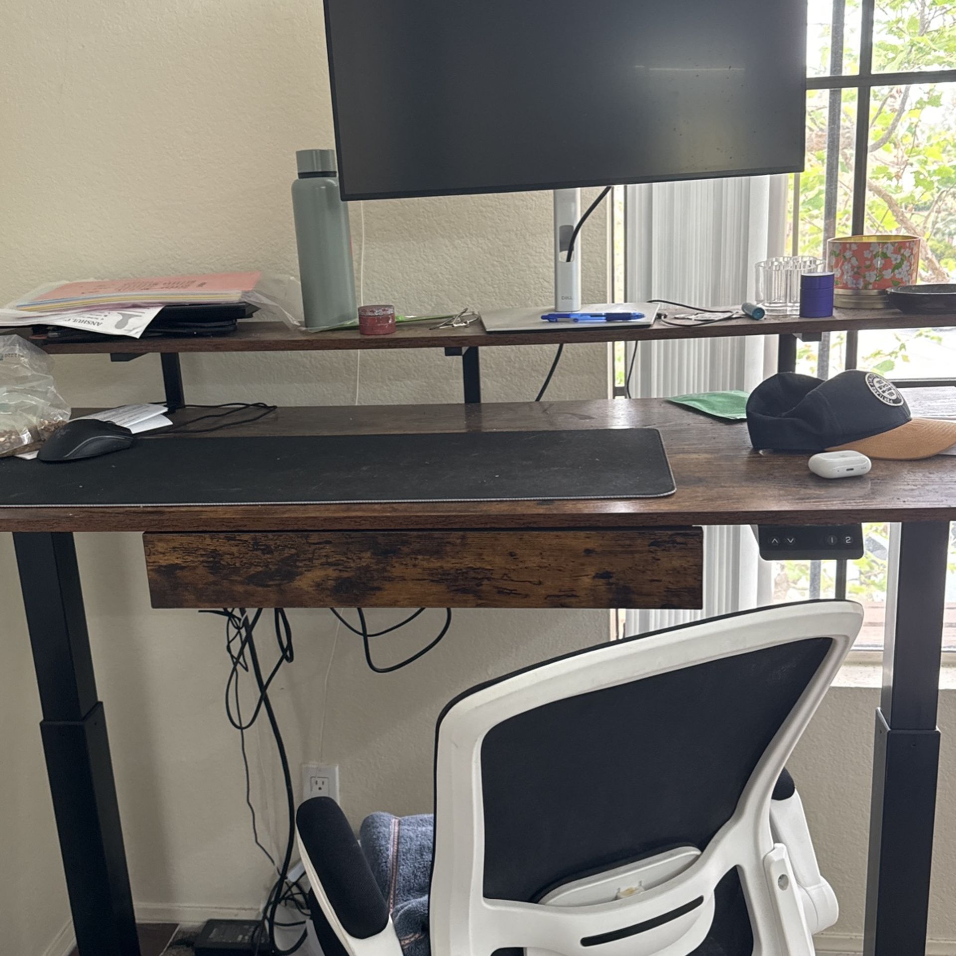 Great New Electronic Standing Table + Chair