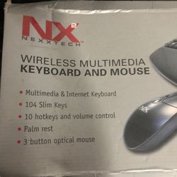 Nexxtech NX  Wireless Multimedia Keyboard And Mouse